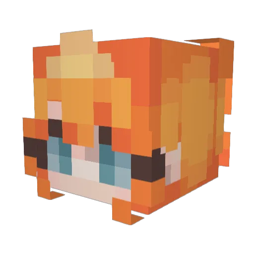 nisalak Minecraft avatar head, 3D render