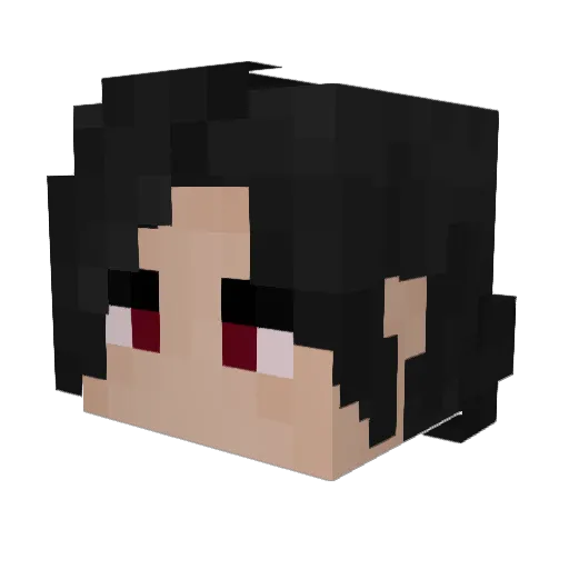 nisalyz Minecraft avatar head, 3D render