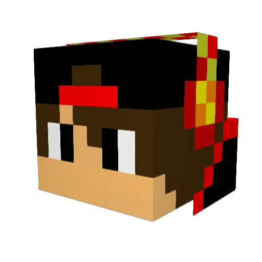 nisch2021 Minecraft avatar head, 3D render