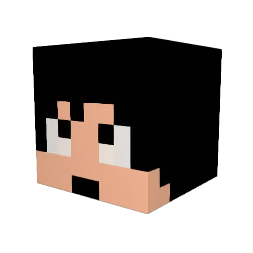 nishiken_077 Minecraft avatar head, 3D render