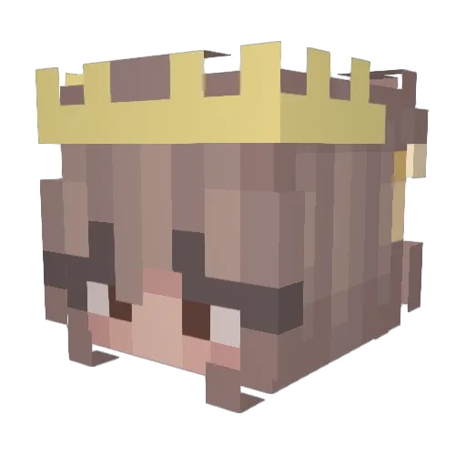nishkash Minecraft avatar head, 3D render