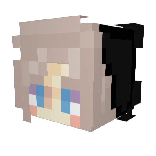 nishkka Minecraft avatar head, 3D render