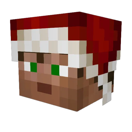 nishoop Minecraft avatar head, 3D render
