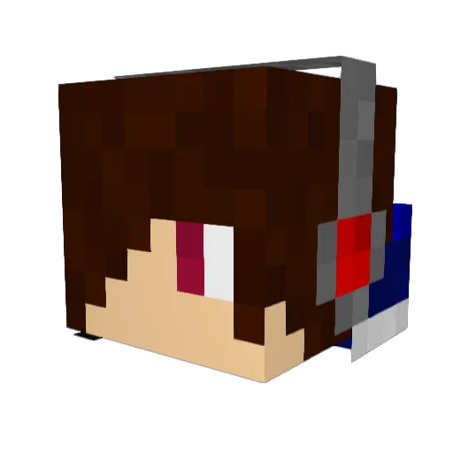 nislow_w Minecraft avatar head, 3D render