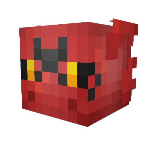 nisnegi Minecraft avatar head, 3D render