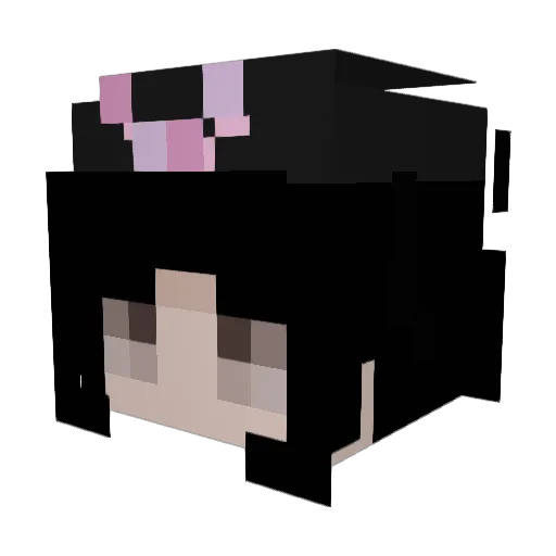 nissaaa Minecraft avatar head, 3D render
