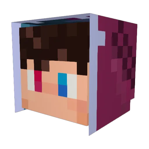 nissan_leaf130km Minecraft avatar head, 3D render