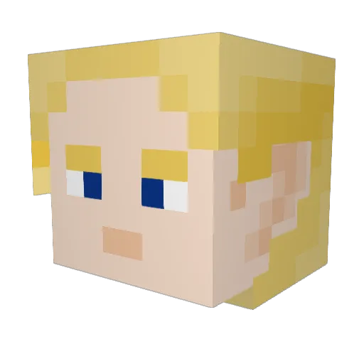 nisseng Minecraft avatar head, 3D render