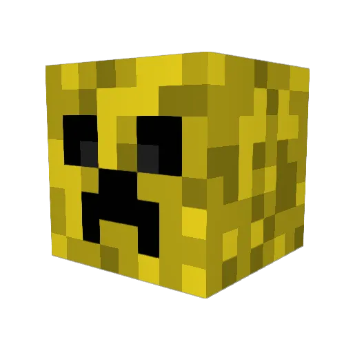 nissida Minecraft avatar head, 3D render