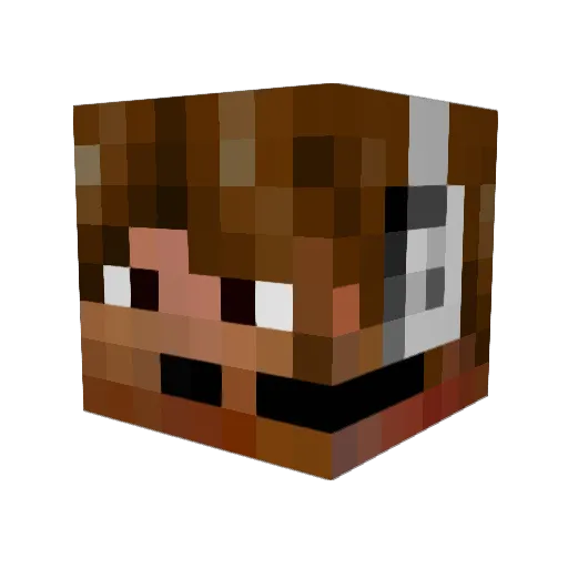 nissyc Minecraft avatar head, 3D render