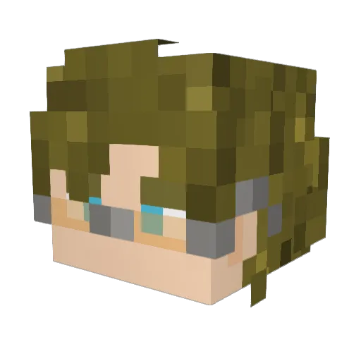 nistola Minecraft avatar head, 3D render