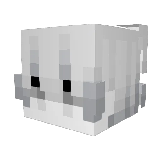 nitexs Minecraft avatar head, 3D render