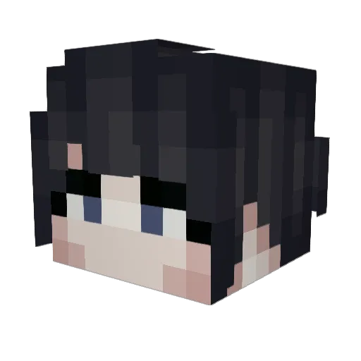 nithemama Minecraft avatar head, 3D render