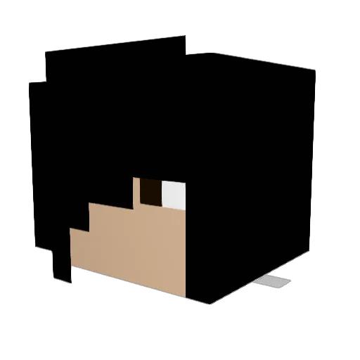 nitnendo Minecraft avatar head, 3D render