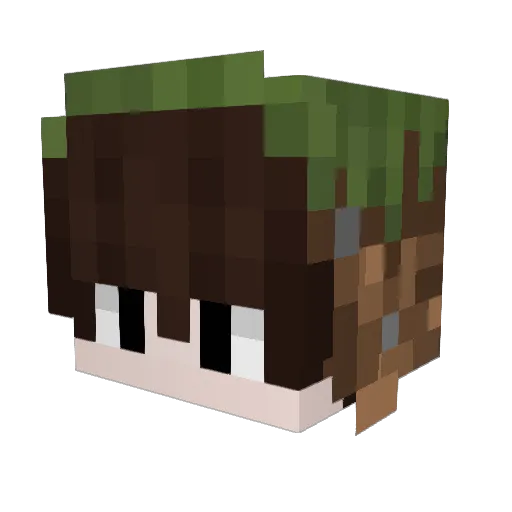 nito012 Minecraft avatar head, 3D render