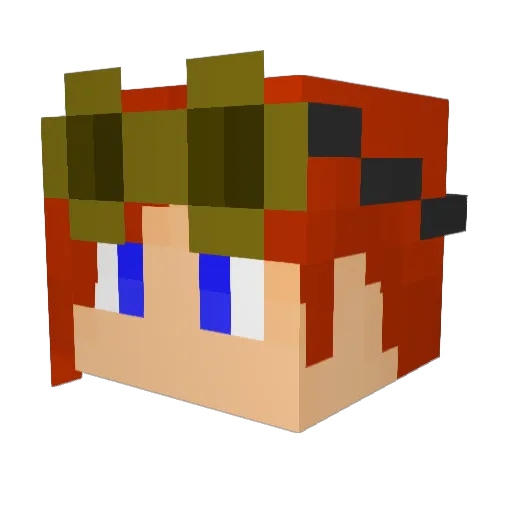 nito1500 Minecraft avatar head, 3D render