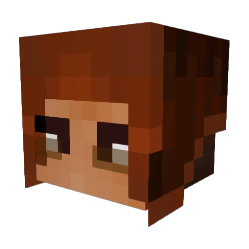 nitosainz Minecraft avatar head, 3D render