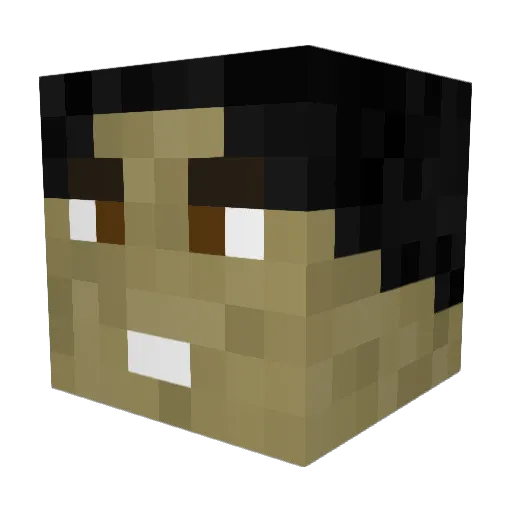 nitram05 Minecraft avatar head, 3D render