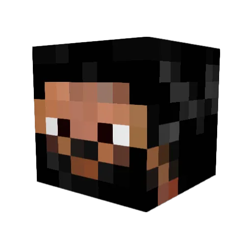 nitrenzen Minecraft avatar head, 3D render