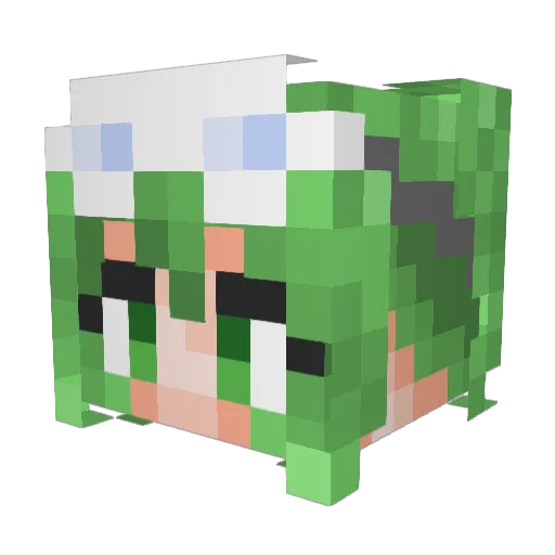nitreon Minecraft avatar head, 3D render
