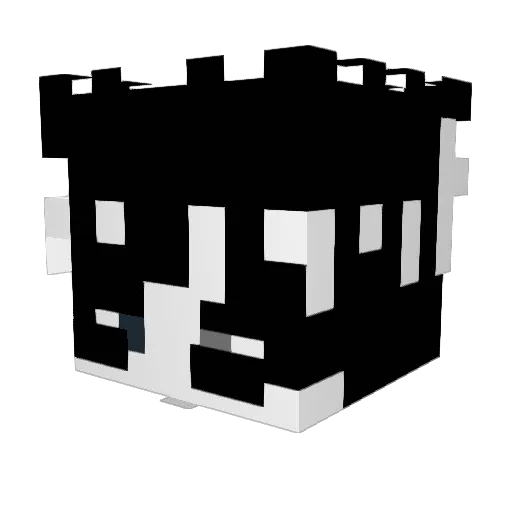 nitristion Minecraft avatar head, 3D render
