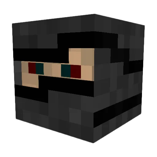 nitro_platinum Minecraft avatar head, 3D render