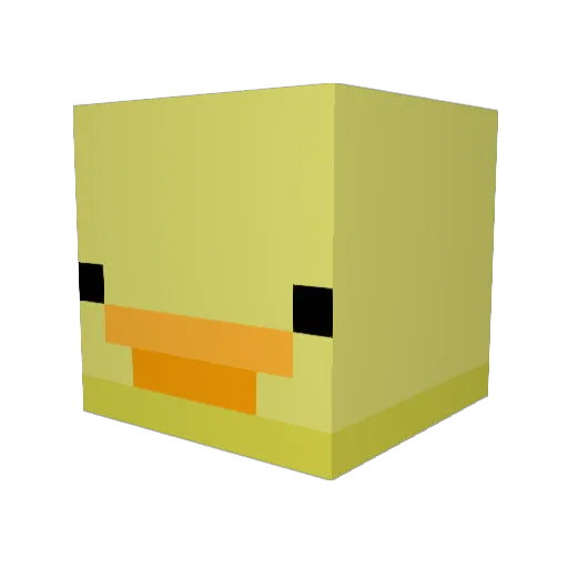 nitro_vr Minecraft avatar head, 3D render