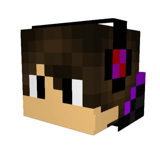 nitrocore45 Minecraft avatar head, 3D render