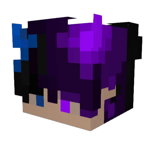 nitroses Minecraft avatar head, 3D render