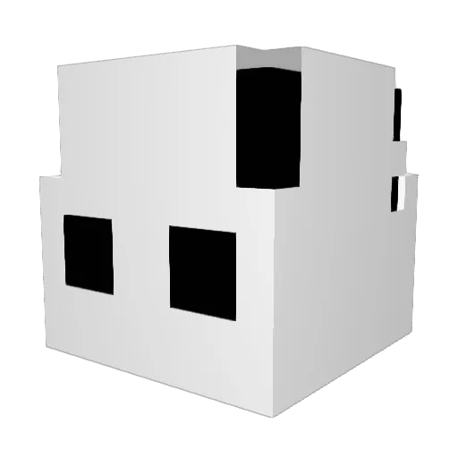 nitrumn Minecraft avatar head, 3D render