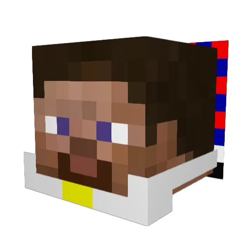 nitsua06 Minecraft avatar head, 3D render
