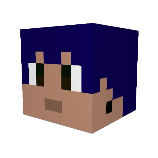 nitsuma Minecraft avatar head, 3D render