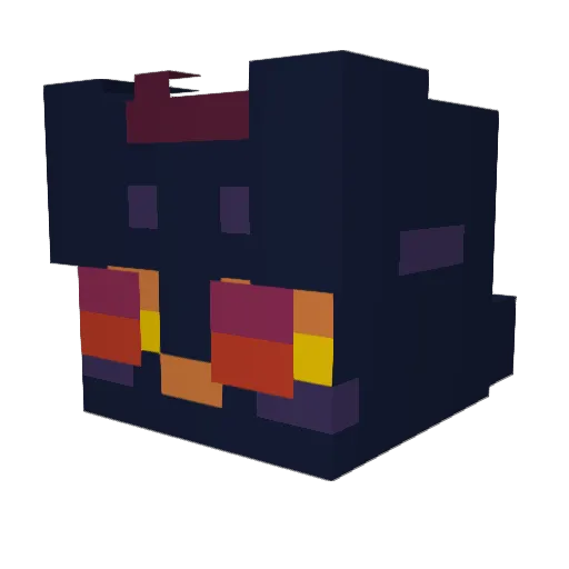 nitw Minecraft avatar head, 3D render