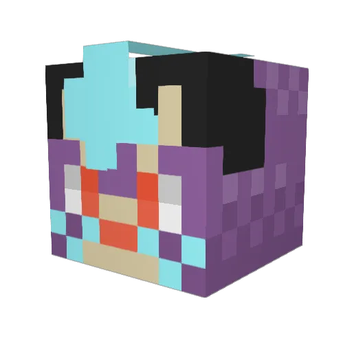 nitwit_scrub Minecraft avatar head, 3D render