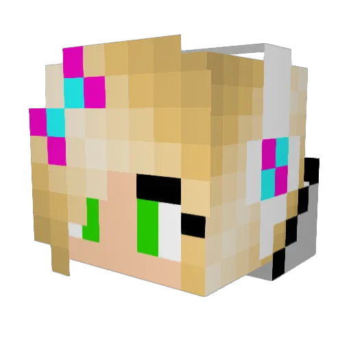 niumageng Minecraft avatar head, 3D render