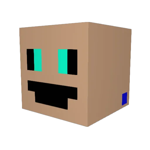 niuniu66 Minecraft avatar head, 3D render