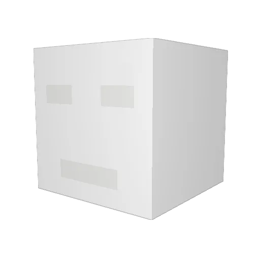 niuxeo Minecraft avatar head, 3D render