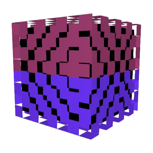 niuzuin Minecraft avatar head, 3D render