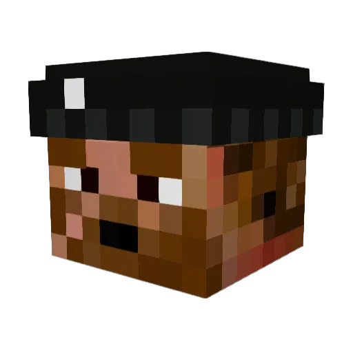 nivek20077 Minecraft avatar head, 3D render