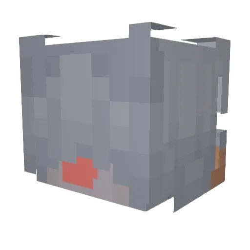 niveriann Minecraft avatar head, 3D render