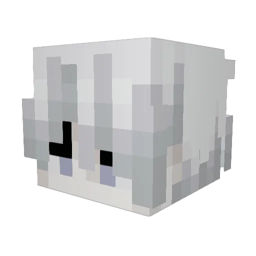 nivkkk Minecraft avatar head, 3D render