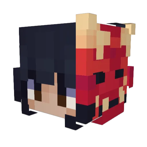 nivolie Minecraft avatar head, 3D render