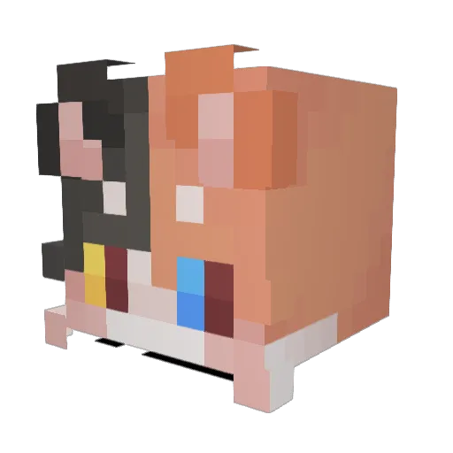 nivurs Minecraft avatar head, 3D render