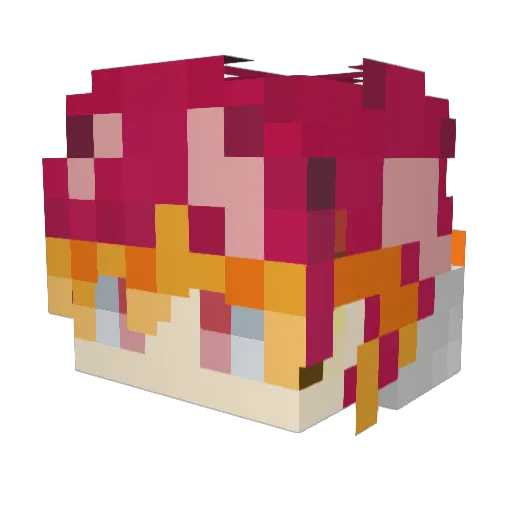 niwatori67 Minecraft avatar head, 3D render