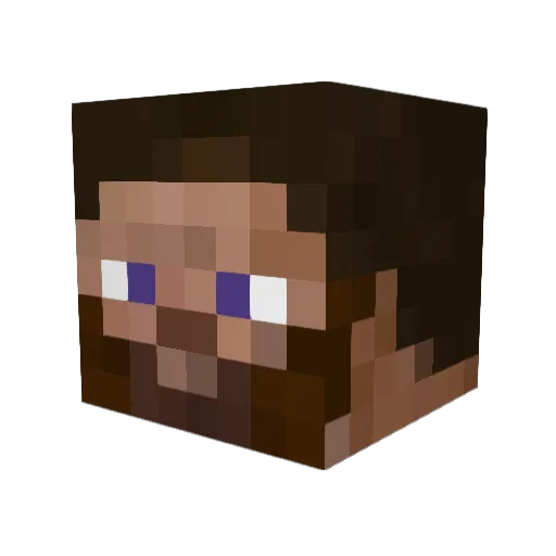 niwi72 Minecraft avatar head, 3D render