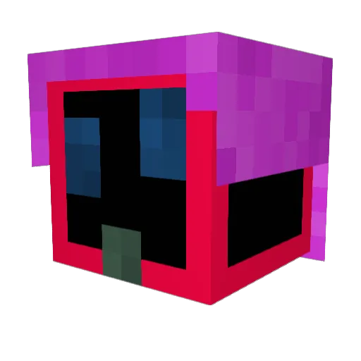 niwkai Minecraft avatar head, 3D render