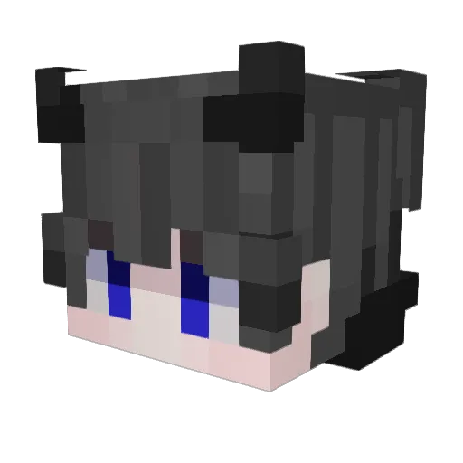 nixZ_099 Minecraft avatar head, 3D render