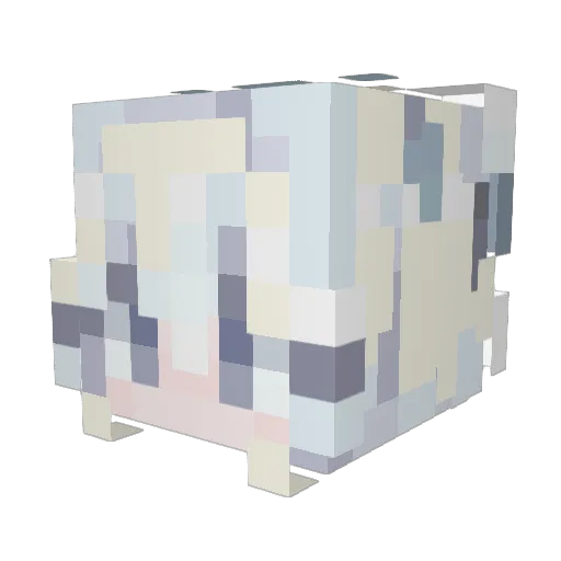 nix_1338 Minecraft avatar head, 3D render
