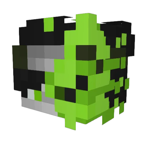 nixay0 Minecraft avatar head, 3D render