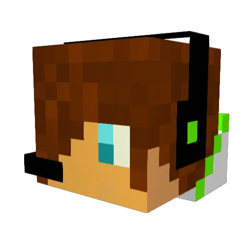 nixey6 Minecraft avatar head, 3D render